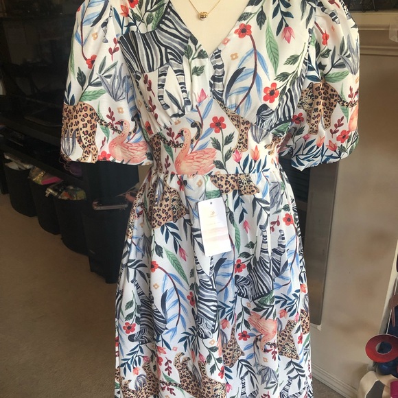 Safari Print Maxi Dress - Picture 3 of 3